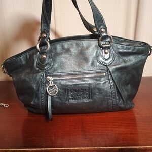 Coach Poppy Legacy Lining Leather Satchel bag